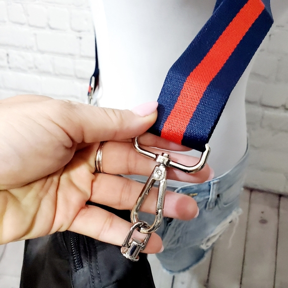 Prada auth black nylon pouch crossbody bag w strap - Picture 3 of 15